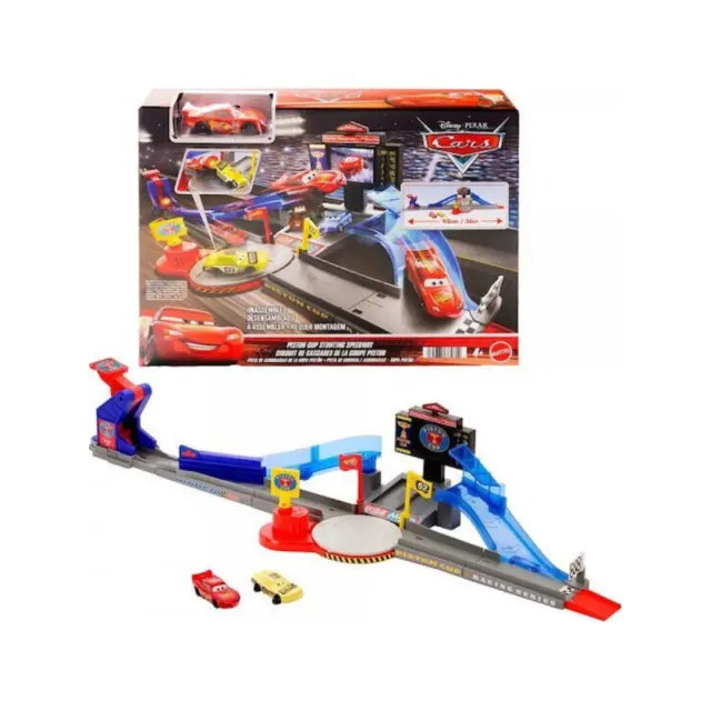 Mattel Disney Pixar Cars Piston Cup Stunt Track Set (JHL42) – Μεγάλη Πίστα Αγώνων + Stunt με Αυτοκινητάκια Cars