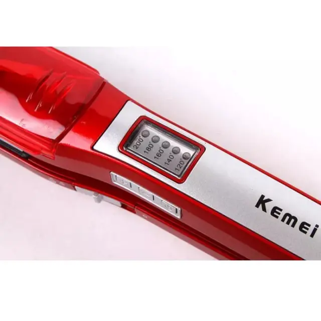 Kemei Πρέσα Μαλλιών με Ατμό και Κεραμικές Πλάκες Ionic 65W KM-3011 - Vapor hair straightener 47130 2