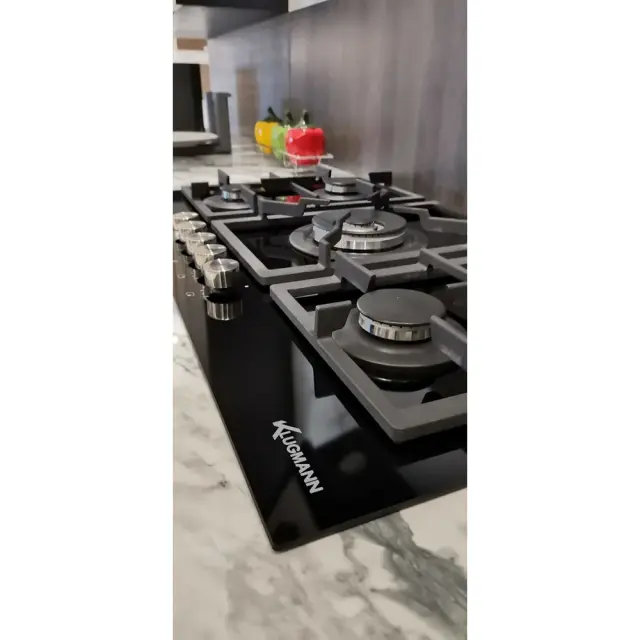 Klugmann KT905.5BGLD Κεραμική Εστία Κουζίνας Αερίου , 5 Εστίες Κεραμικές , 87Χ51,2Χ5 cm 3