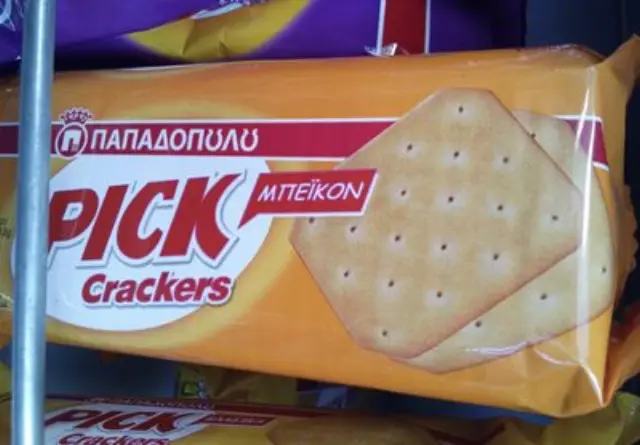 Παπαδοπούλου Pick Crackers Μπείκον 100 gr