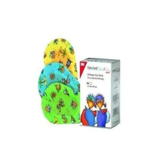 3M Opticlude Junior Boys & Girls Eye Patches Maxi Οφθαλμικός Ορθοπτικός Επίδεσμος για Παιδιά (5.7cm x 8.2cm), Μεγάλο Μέγεθος, 20 τεμάχια