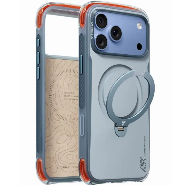 Torras Ostand Q3 Air Pro, polar slate blue - iPhone 18 Pro / 17 Pro