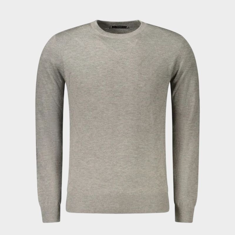 Guess - Ανδρικό Πλεκτό Πουλόβερ M6BR36Z1415-H9C8 Γκρι - 2XL