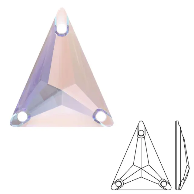 Swarovski Ραφτά 3271 Slim Triangle Crystal AB 18x21.1mm - 1τεμ
