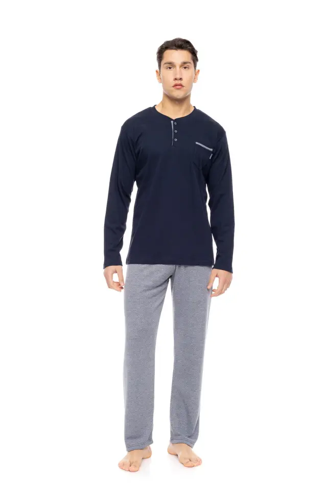 W-M768 - Type - PYJAMA JACQUARD MOSAIC DENIM