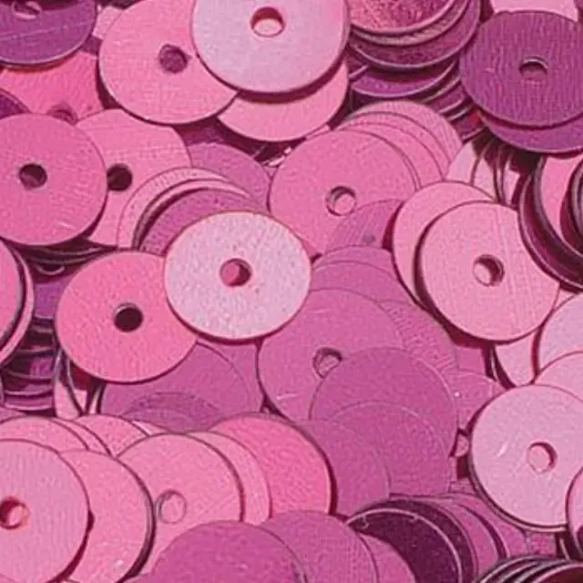 Πούλια Στρογγυλή Flat Ø6mm - Bright Pink 10gr (~1000τεμ)