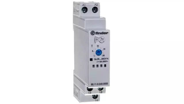 Mod.Timer ON-delay(AI)/17,5mm.1CO 16A/24...240VUC (80.11.0.240.0000)