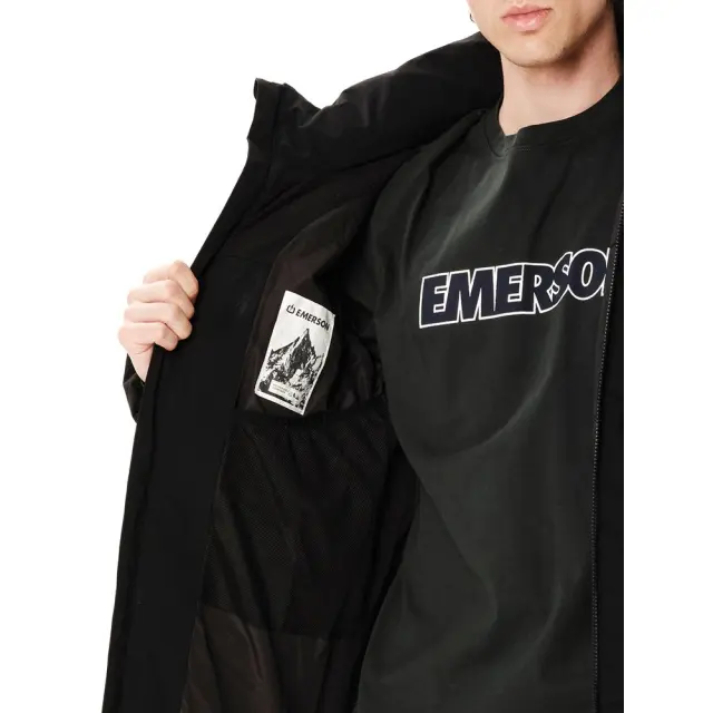 Emerson Men's Hooded Puffer Jacket (262.EM10.23-Black) - Μαύρο 2