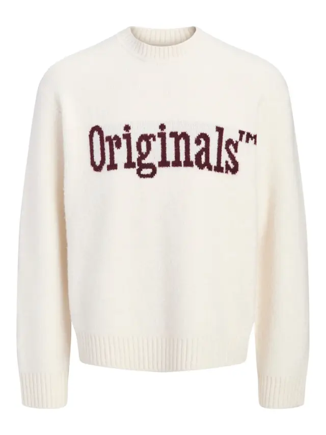JORMONTREAL KNIT OLLIE CN JAQUARD LN - Sea Salt