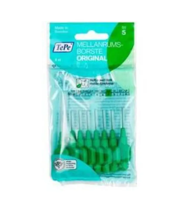 Tepe International Brush Angle, Μεσοδόντια Βουρτσάκια Μέγεθος 5 0.8Mm 6Τμχ Πράσινο