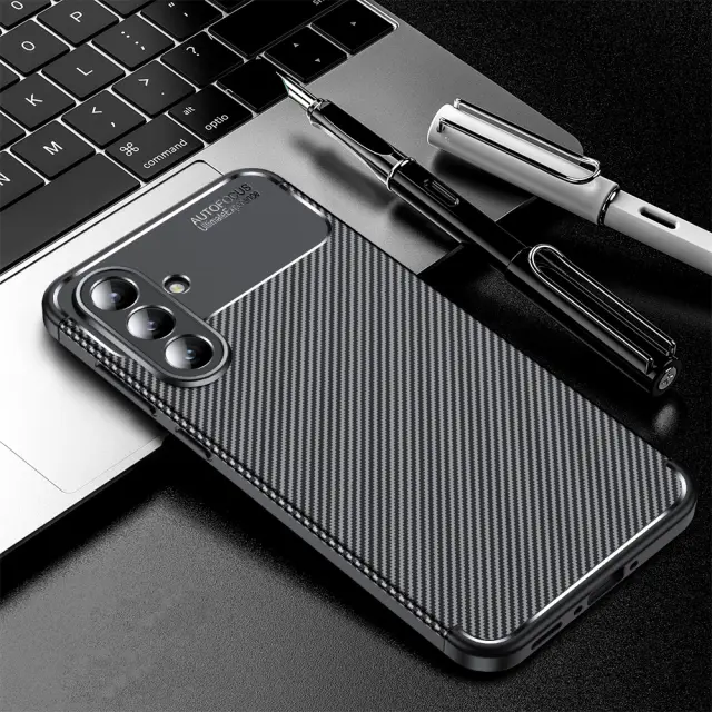 Techsuit® CarbonFiber Θήκη για Galaxy A57/A37- Black 3