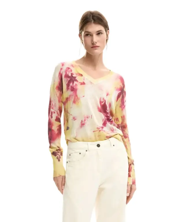 Desigual - Γυναικείο Πουλόβερ Minsk 26SWJF07-3116 Κίτρινο 2