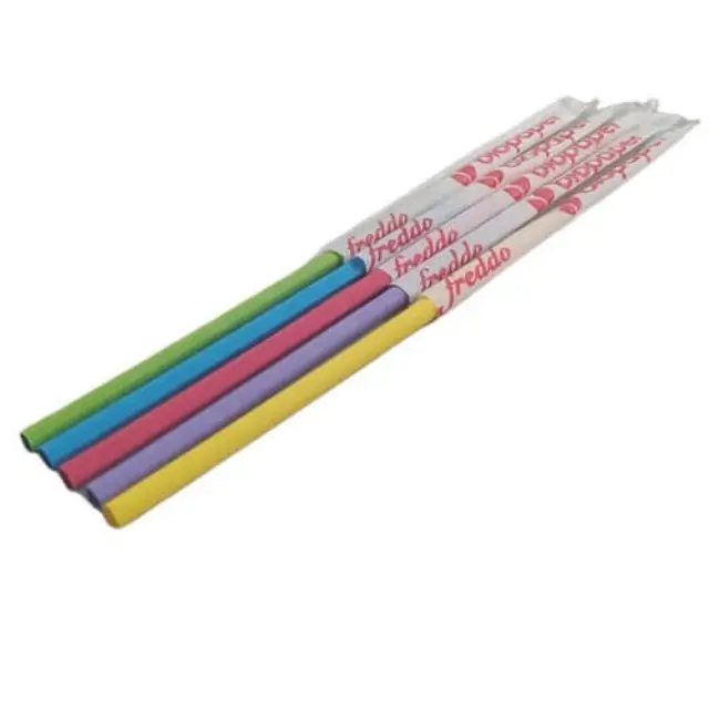Bio Paper Χάρτινο Καλαμάκι Σπαστό 19cm Πολύχρωμο 500τμχ