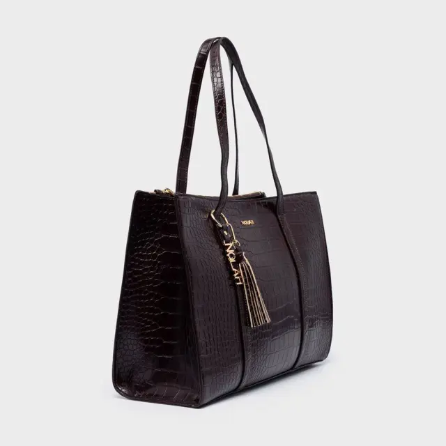 Τσάντα ώμου Melody Dark Brown Nolah 2