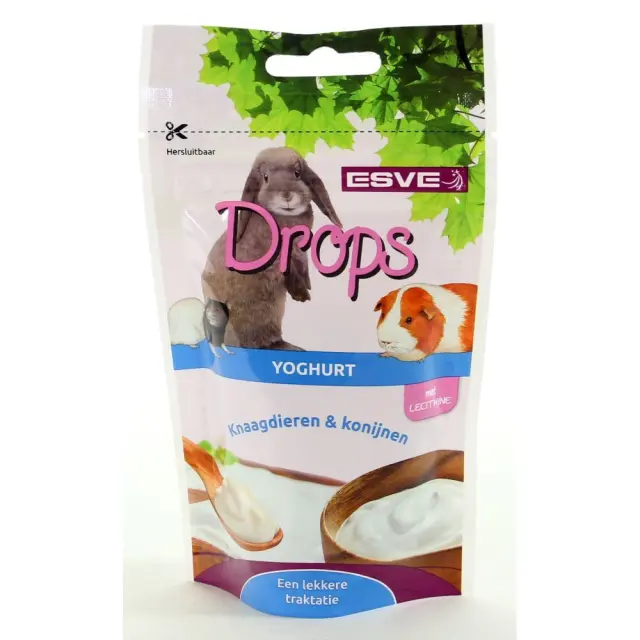 Esve Drops Με Γιαούρτι για Κουνέλια & Τρωκτικά 75gr