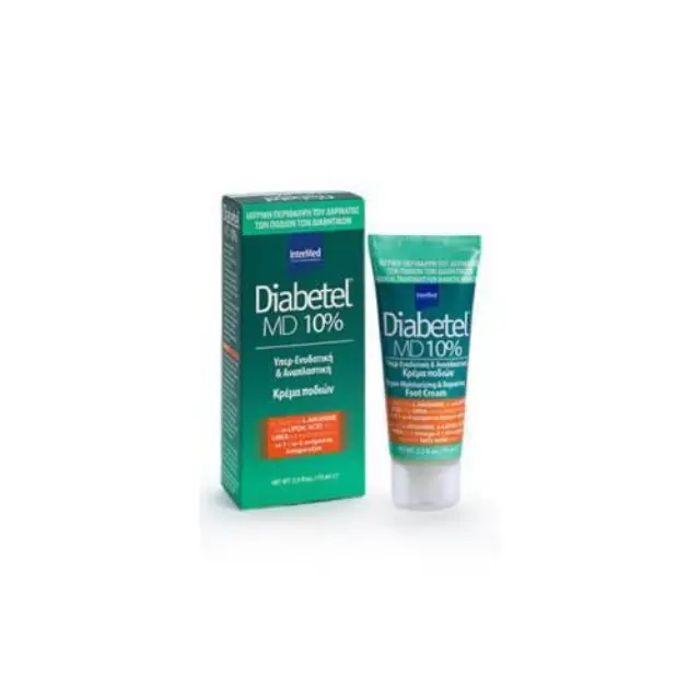 Intermed Diabetel MD Cream 10% Κρέμα Εντατικής Ενυδάτωσης Ποδιών με Ουρία 10%, 75ml