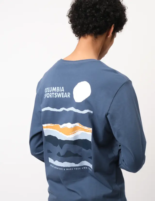 M Explorers Canyon™ LS T-Shirt Dark Mountain/Torn Sunscape Ανδρικό Μακρυμάνικο Columbia - 2054553-478 - S 3