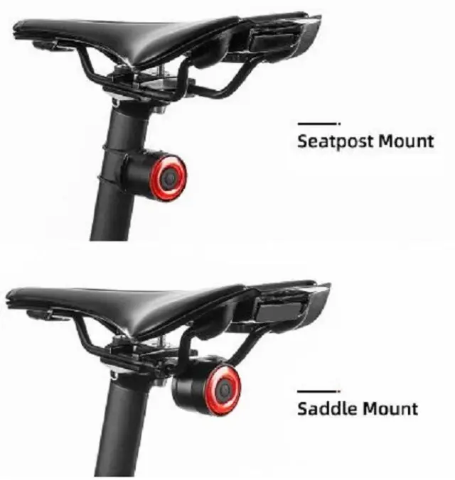 Rockbros Q3 Πίσω Φως Ποδηλάτου με Σύστημα Smart Stop - Μαύρο 2