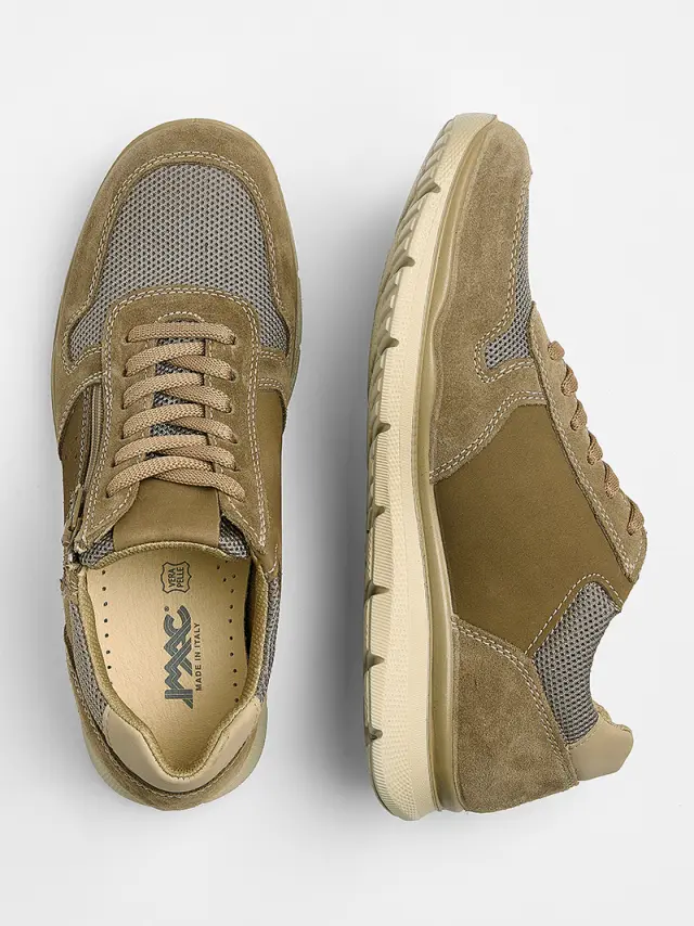 Imac Sneakers Ανδρικό δέρμα Καφέ IMA/751870 TORTORA 3