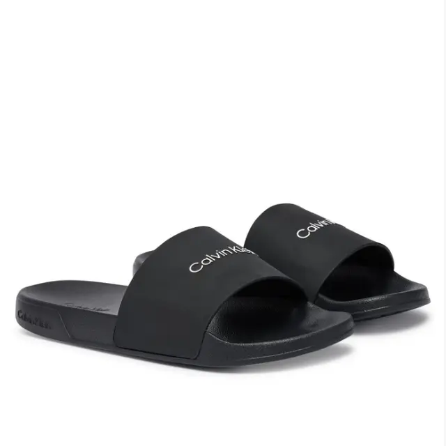Ανδρικές Παντόφλες Slide Calvin Klein HM0HM02107-0GJ Μαύρες Μαύρο - 41 2