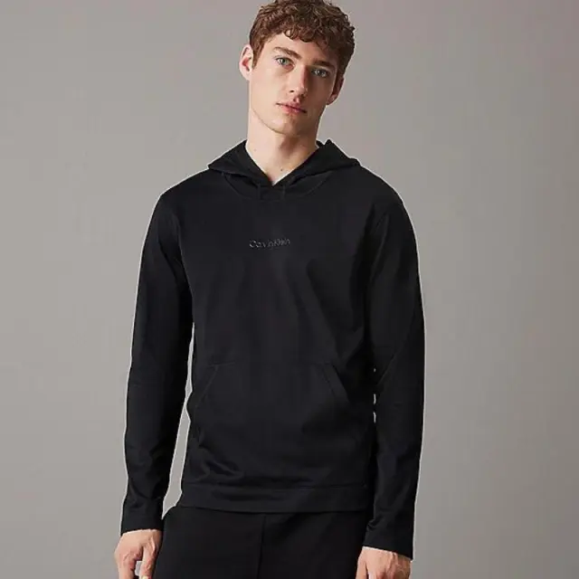 Calvin Klein - Ανδρική Μπλούζα Sport Logo Hoodie Regular Fit 00GMS4W328-BAE Μαύρο - 2XL