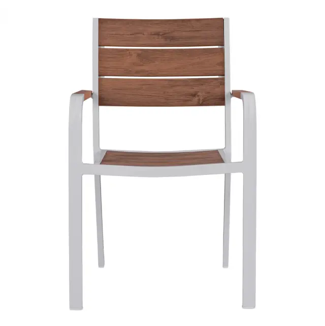 ΠΟΛΥΘΡΟΝΑ ΑΛΟΥΜΙΝΙΟΥ ΛΕΥΚΗ ΜΕ POLYWOOD FB95127.01 55x56x85Υ εκ. 3