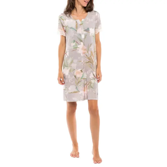 Γυναικείο νυχτικό Grey Blossom S1142 Τύπος Pink Label - S 2