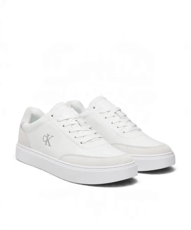 Calvin Klein - Ανδρικά Sneakers Cups Oxf Tmb Lth-Su Tc HM0HM02354-0K4 Λευκό 2