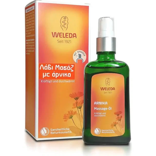 Weleda Arnica Massage Oil Θερμαντικό Λάδι Μασάζ με Άρνικα 100ml 2