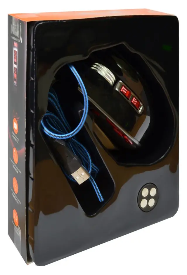 Ενσύρματο Ποντίκι Lanhear 9D Mechanical Gaming Mouse με 9 Πλήκτρα και 4000 DPI Μαύρο 3
