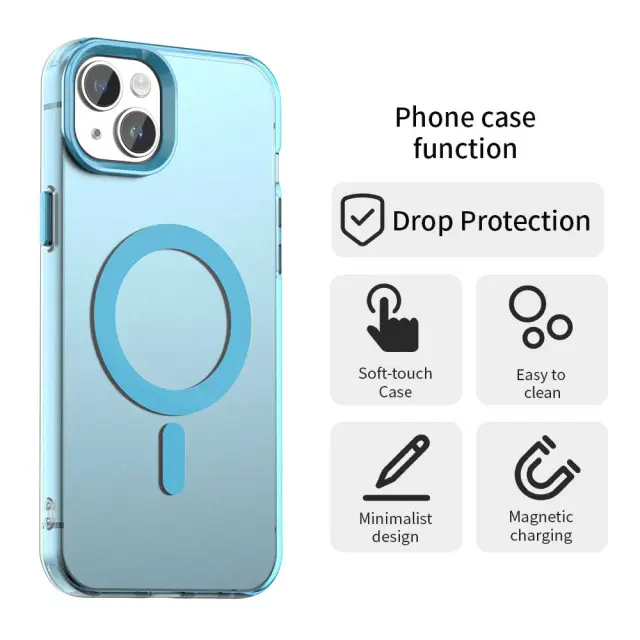 Techsuit® Candy MagSafe Θήκη για iPhone 13/14- Blue. 3