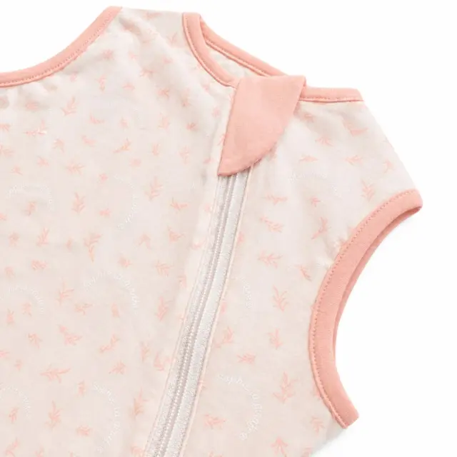 Υπνόσακος BabyBliss Σόφι Καμηλοπάρδαλη BlissSac 2.5tog Οργανικό Βαμβάκι "Leaves Pink" 0-6 Μηνών BLISS-SAC-S025 2