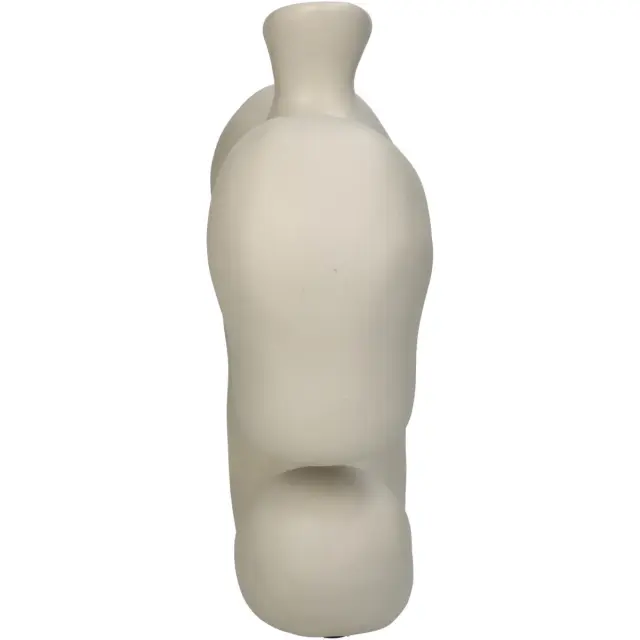 Βάζο Ακανόνιστο Ιβουάρ Polyresin 22.5x8x23.5cm 3