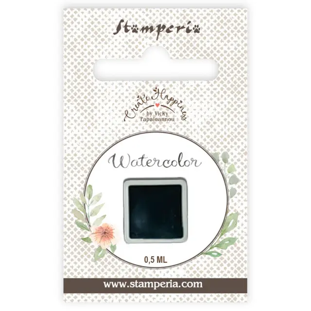 Παστίλια ακουαρέλας 0,5ml Stamperia, Aquamarine 2