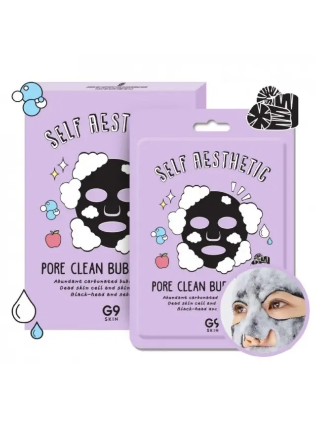 G9 Skin Self Aesthetic Pore Clean Bubble Mask Μάσκα Προσώπου Με Φυσαλίδες 23ml 3