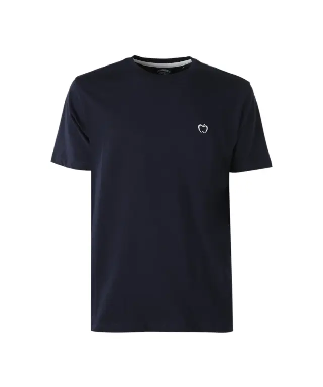 Baci & Abbracci - Ανδρικό T-shirt Crew Neck with Logo BAM3381-NAVY Mπλε Ναυτικό - 2XL