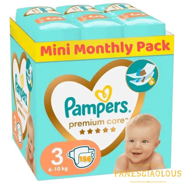 Pampers Premium Care no3 6-10kg MiniMonthly 156τμχ