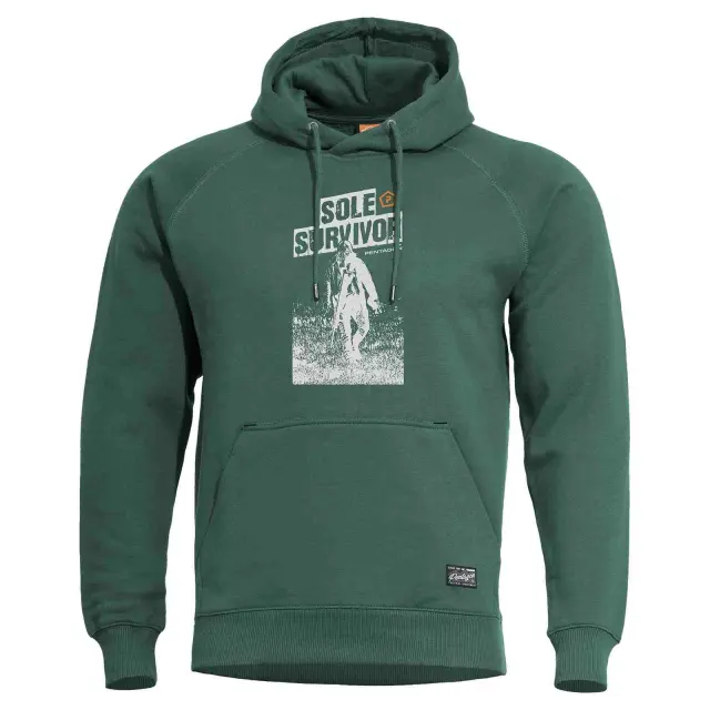 Pentagon Phaeton "Sole survivor" Hood Sweater-Μπλούζα Φούτερ για Καθημερινή Χρήση - 83-SprinBok Green-Πράσινο Σκούρο