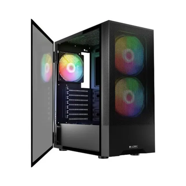 Logic PC Case Arya ARGB ATX Midi Tower Black (AT-ARYA-10-000000-0002)