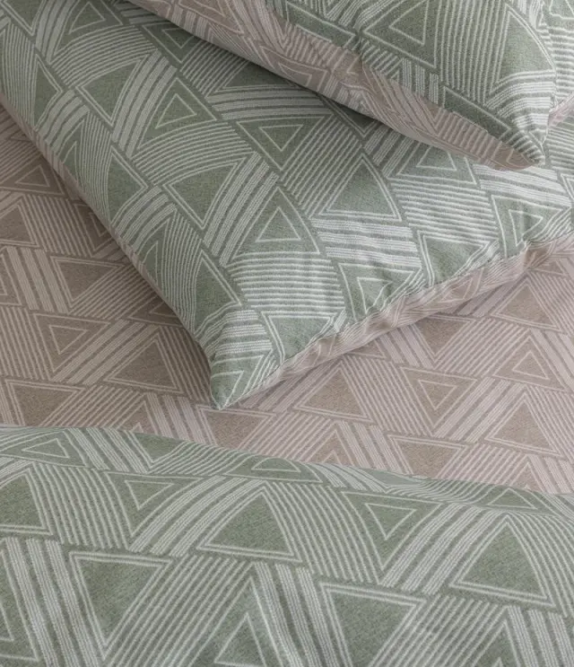 Σετ Σεντόνια 240x260 Υπέρδιπλα Fashion Life FL6298 Πράσινο-Μπεζ 100% βαμβακερόΧωρίς Λάστιχο 3