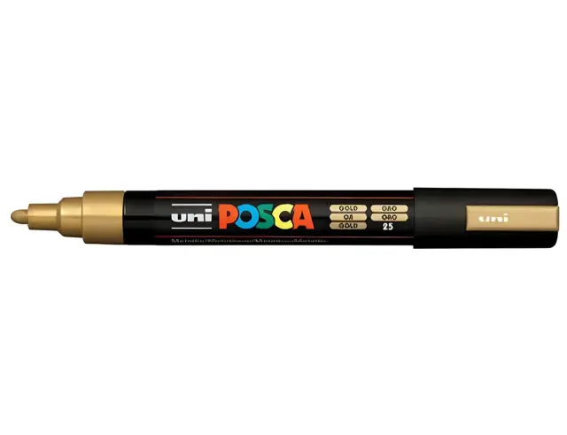 Μαρκαδόροι Σχεδίου Uni Posca PC-5M Festive Medium με πάχος μύτης 1.8-2.5mm - 4 τεμάχιαPC-5M 4P SET BWSG COLOR 2