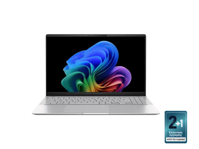 ASUS Laptop Vivobook S 15 OLED S5507QA-OLED-MA001W 15.6 2880x1620 OLED 120Hz Snapdragon X Elite X1E-78-100/32GB/1TB SSD NVMe PCIe 4.0/Win 11 Home/2Y/Cool Silver