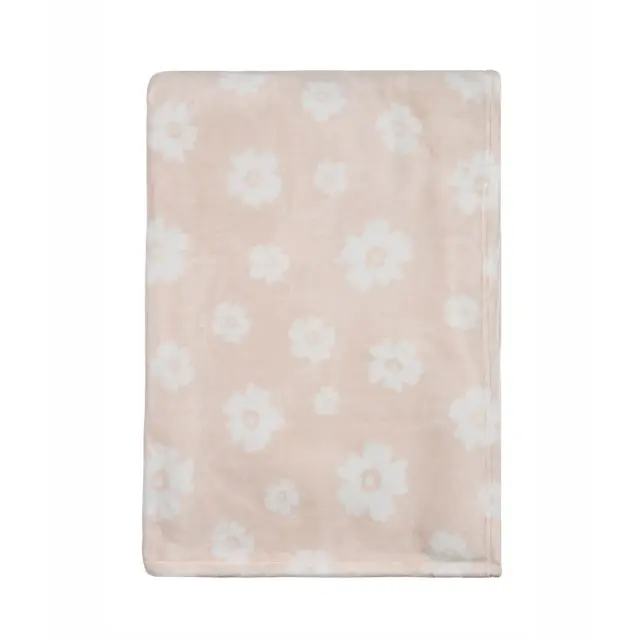 Παιδική Κουβέρτα Fleece Μονή Kentia Bonny Pink-White 160x220 3