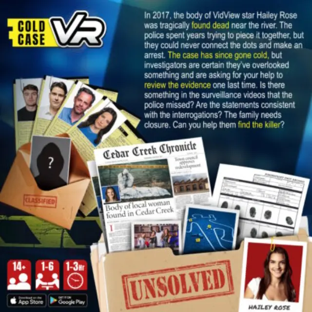 Abacus Brands Cold Case VR / Παιχνίδι Μυστηρίου: The Case of The Fatal Follower 2