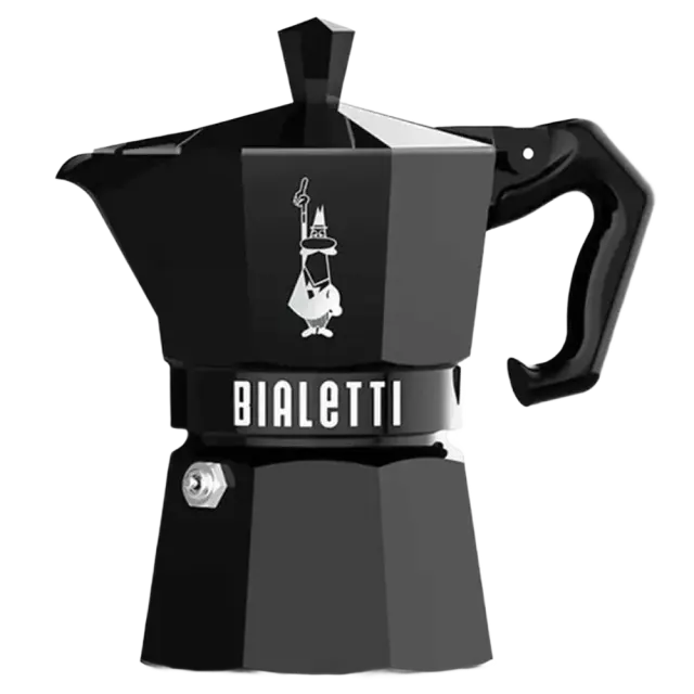 Bialetti Moka Express Exclusive Μαύρη Καφετιέρα 3 Φλυτζάνια