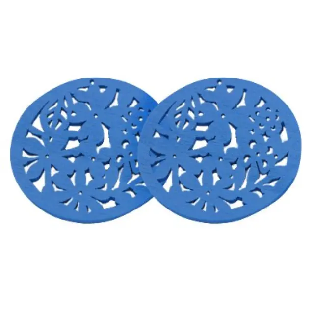 Ξύλινο Διακοσμητικό 50mm Rings Lapis Lazuli - 20τεμ