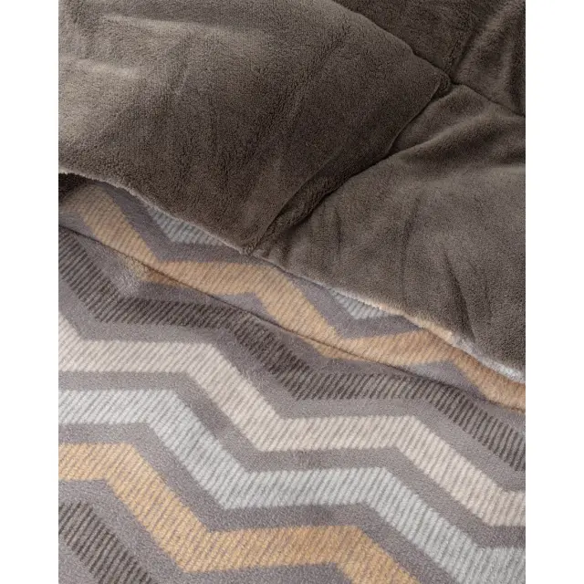 Κουβερτοπάπλωμα 160x240 Μονό 720gsm Flannel Fleece Nima Tempo Multicolor 100% Πολυέστερ 2