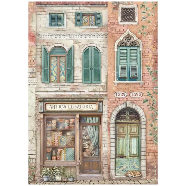 Σετ 6 Ριζόχαρτα ντεκουπάζ Stamperia 21x29cm A4, Venice City of Art 3