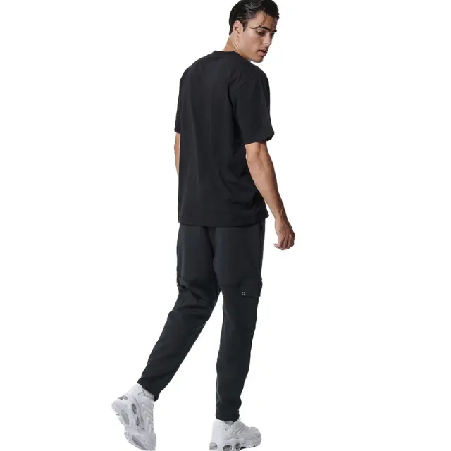 Body Action Cotton Jersey T-Shirt (053432-01-Black) - Μαύρο - S 3