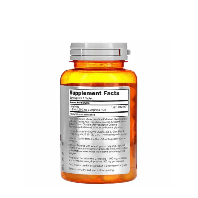 Now Foods Arginine 1000 mg 2
